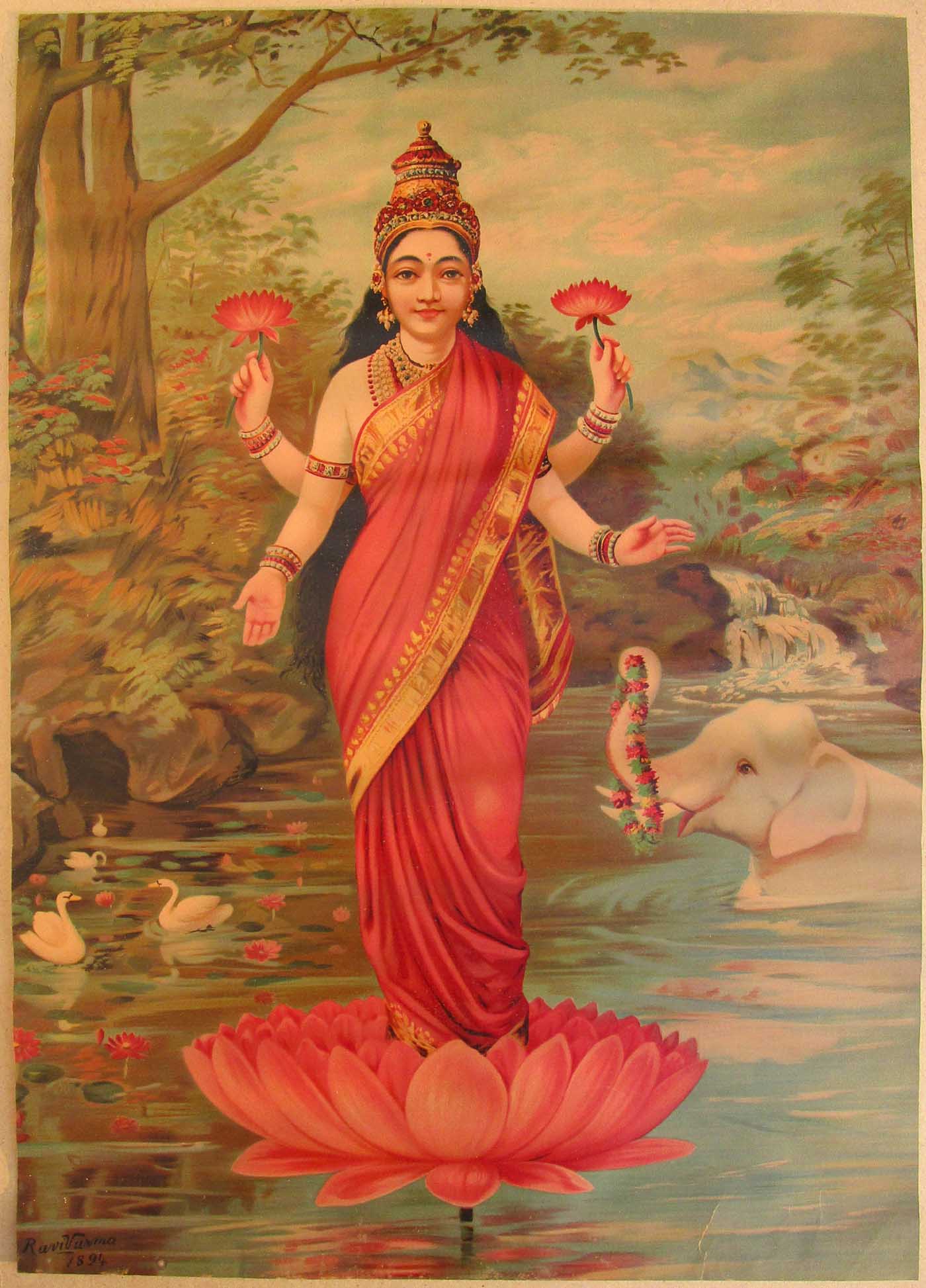 tilottama painting by raja ravi varma